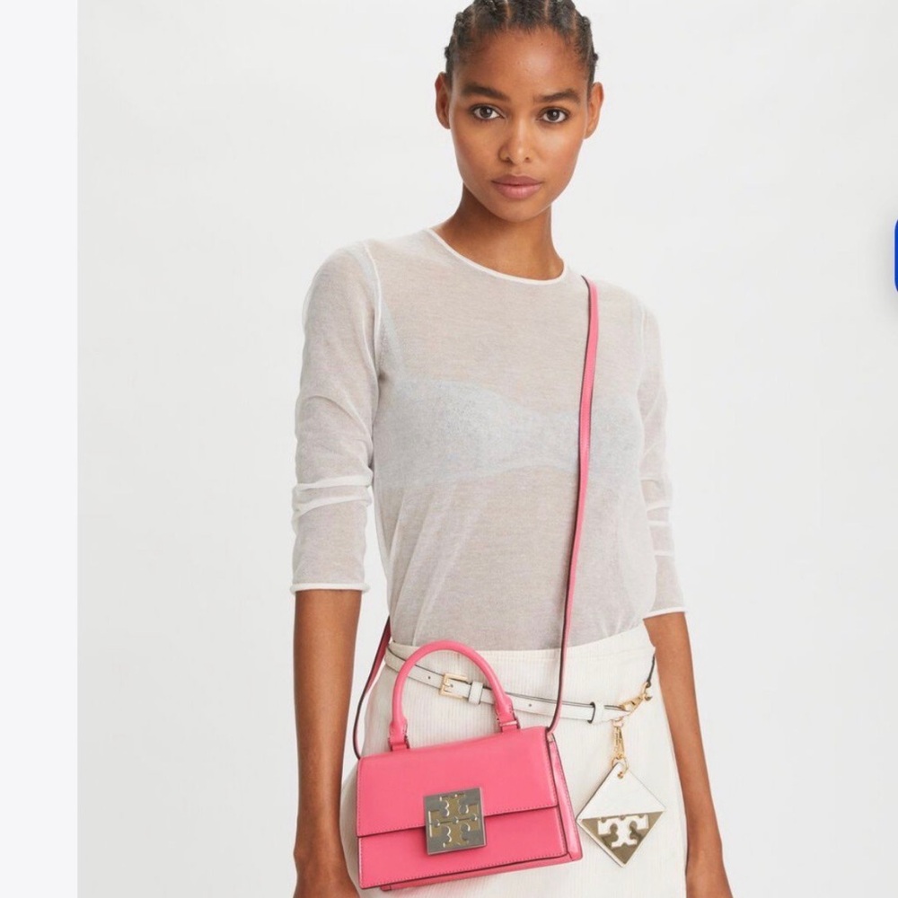 Tory Burch MINI Bon Bon Spazzolato Mini Top Handle - Picture 2 of 11